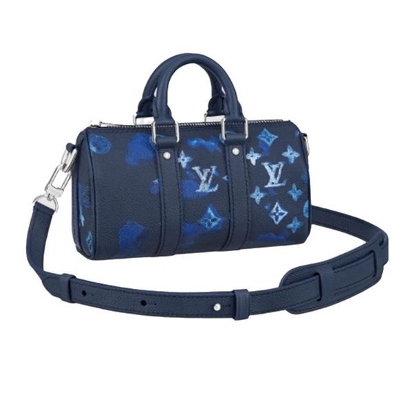 Louis Vuitton Keepall XS Diagonal Shoulder Bag Navy - Picture 2 of 5